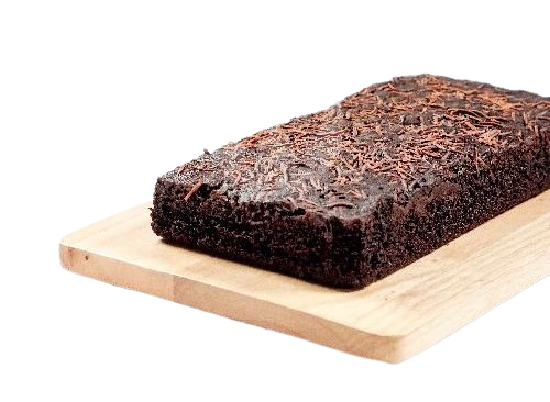 Brownies lezat dengan tekstur lembut dan cokelat yang kaya, spesial dari Kurnia Brownies.